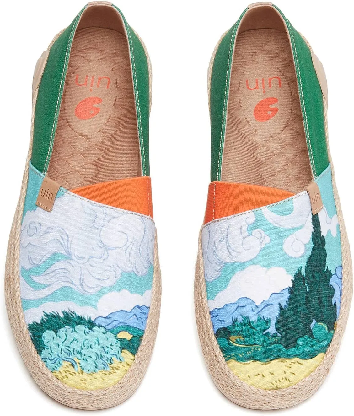 UIN x National Gallery Collaboration Slip On Art Travel Shoes