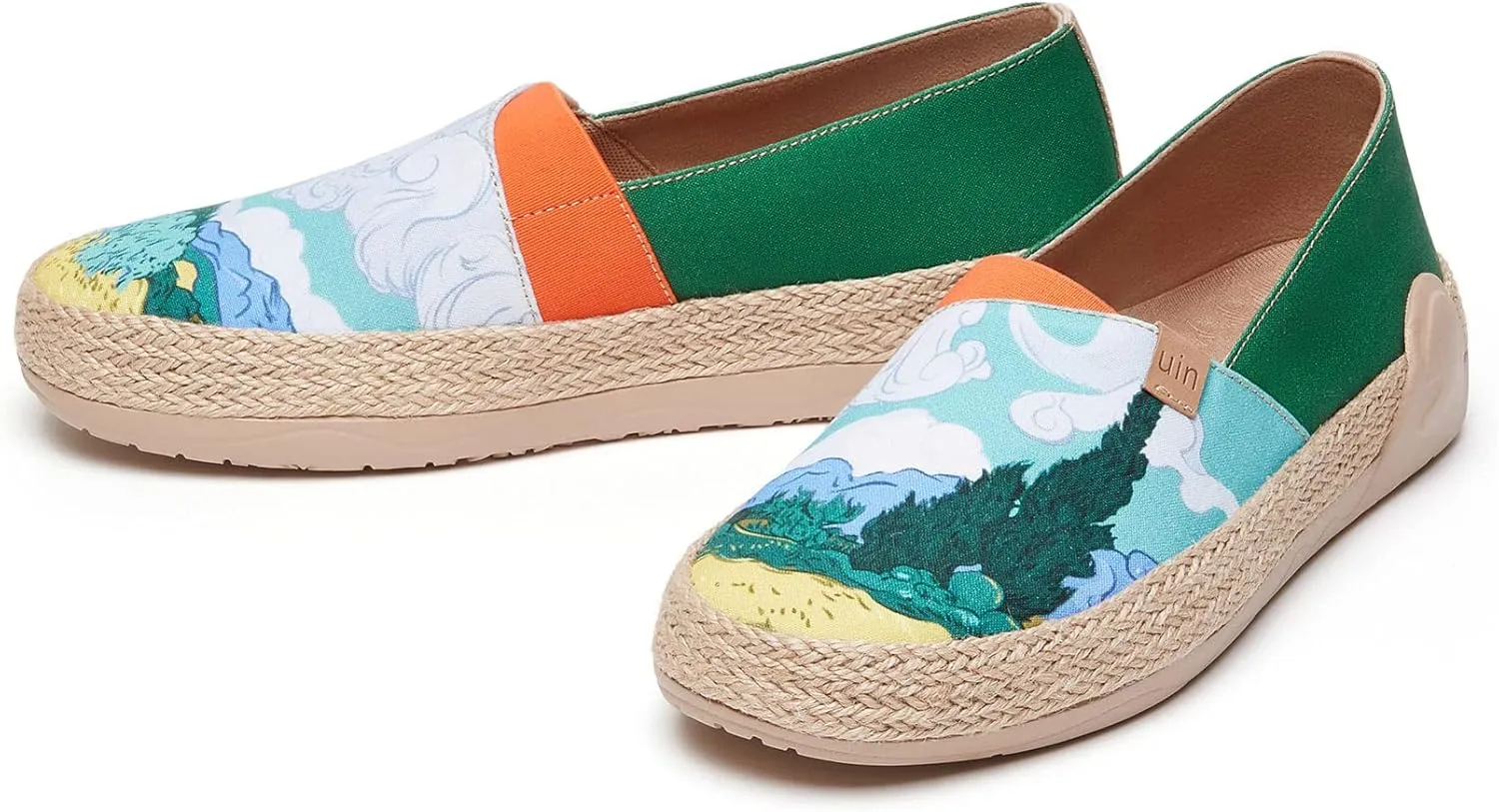 UIN x National Gallery Collaboration Slip On Art Travel Shoes