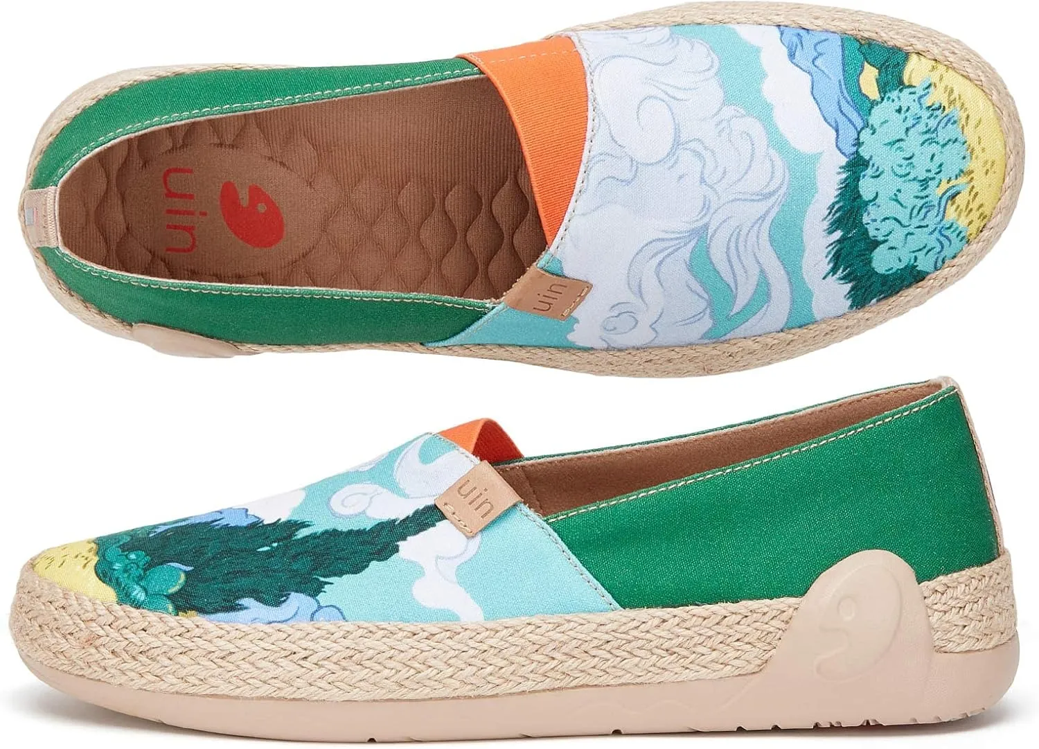UIN x National Gallery Collaboration Slip On Art Travel Shoes
