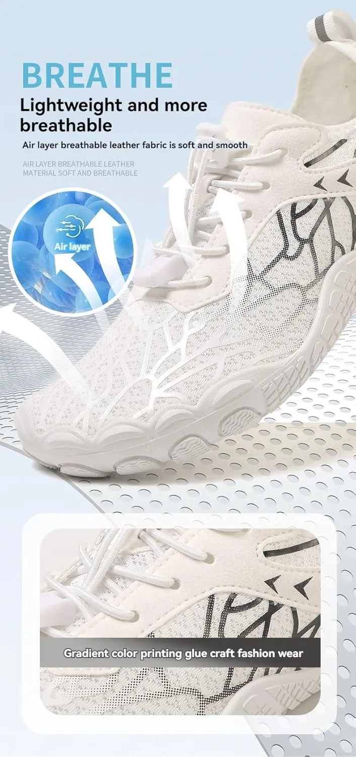 Unisex Hike Barefoot Shoes for Women Men,Pro Wide Toe Box Healthy & Non-Slip Barefoot Shoes,Lightweight Breathable Minimalist Hiking Shoes Grounded Footwear for Outdoor Beach Travel