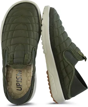 UPIShi Mens Arch Support Slip On Loafers Orthopedic Casual Sneakers for Plantar Fasciitis Indoor Outdoor House Slippers Walking Shoes for Pain Relief