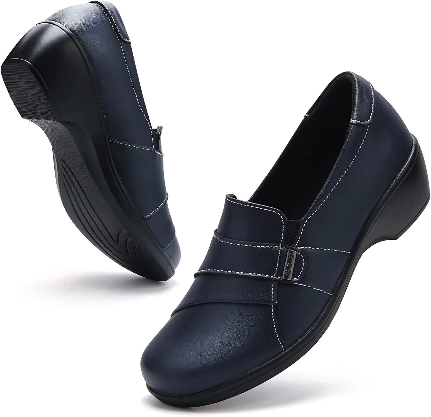 UZB Loafers for Women Dress Shoes Low Heel Slip On Shoes Casual Work Office Dressy Shoes