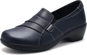 UZB Loafers for Women Dress Shoes Low Heel Slip On Shoes Casual Work Office Dressy Shoes