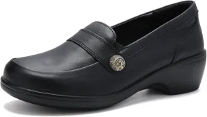 UZB Orthopedic Loafers for Women Dress Shoes Low Heel Slip On Shoes Business Casual Work Office Dressy Shoes