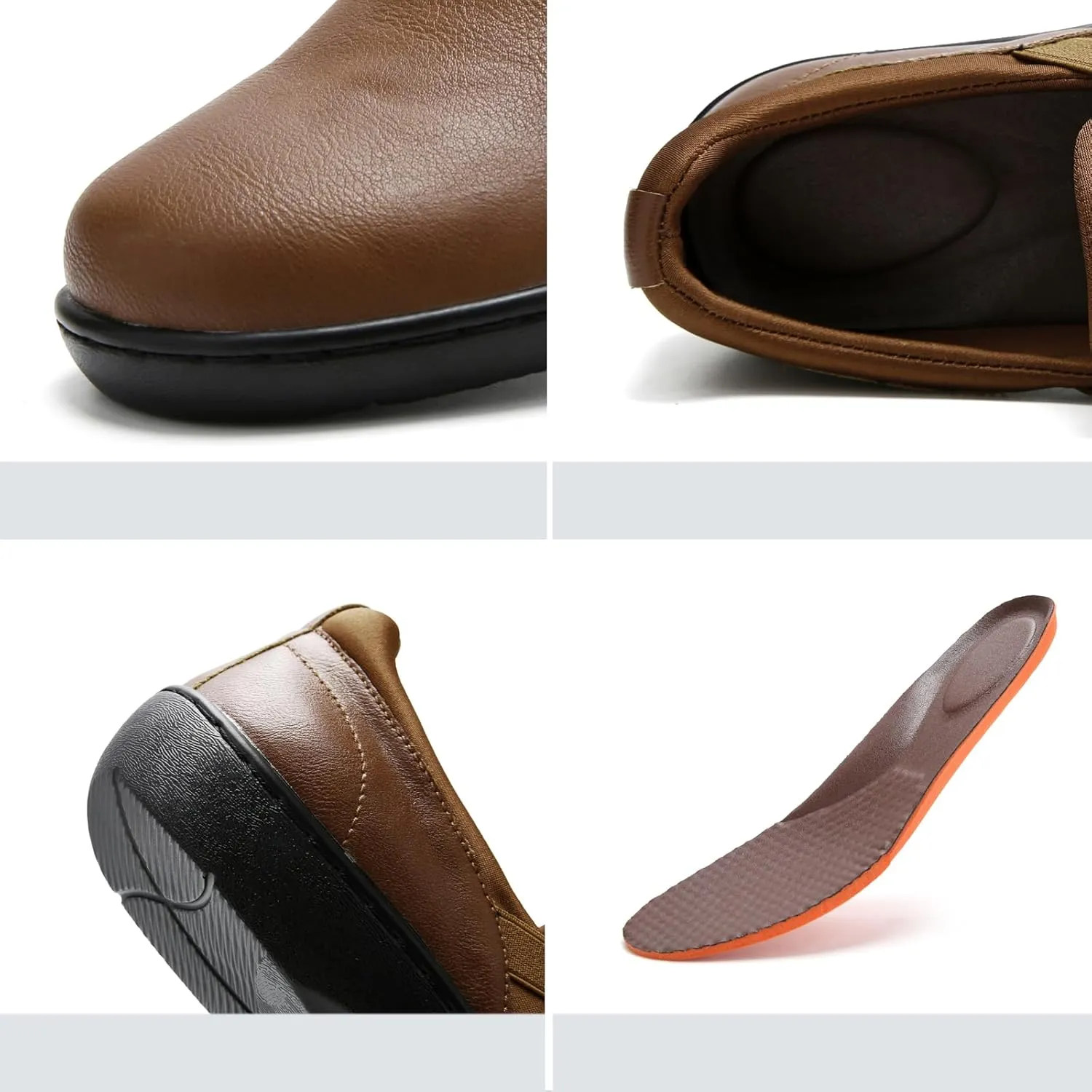 UZB Orthopedic Loafers for Women Slip on Shoes Comfortable Casual Dress Shoes with Memory Foam