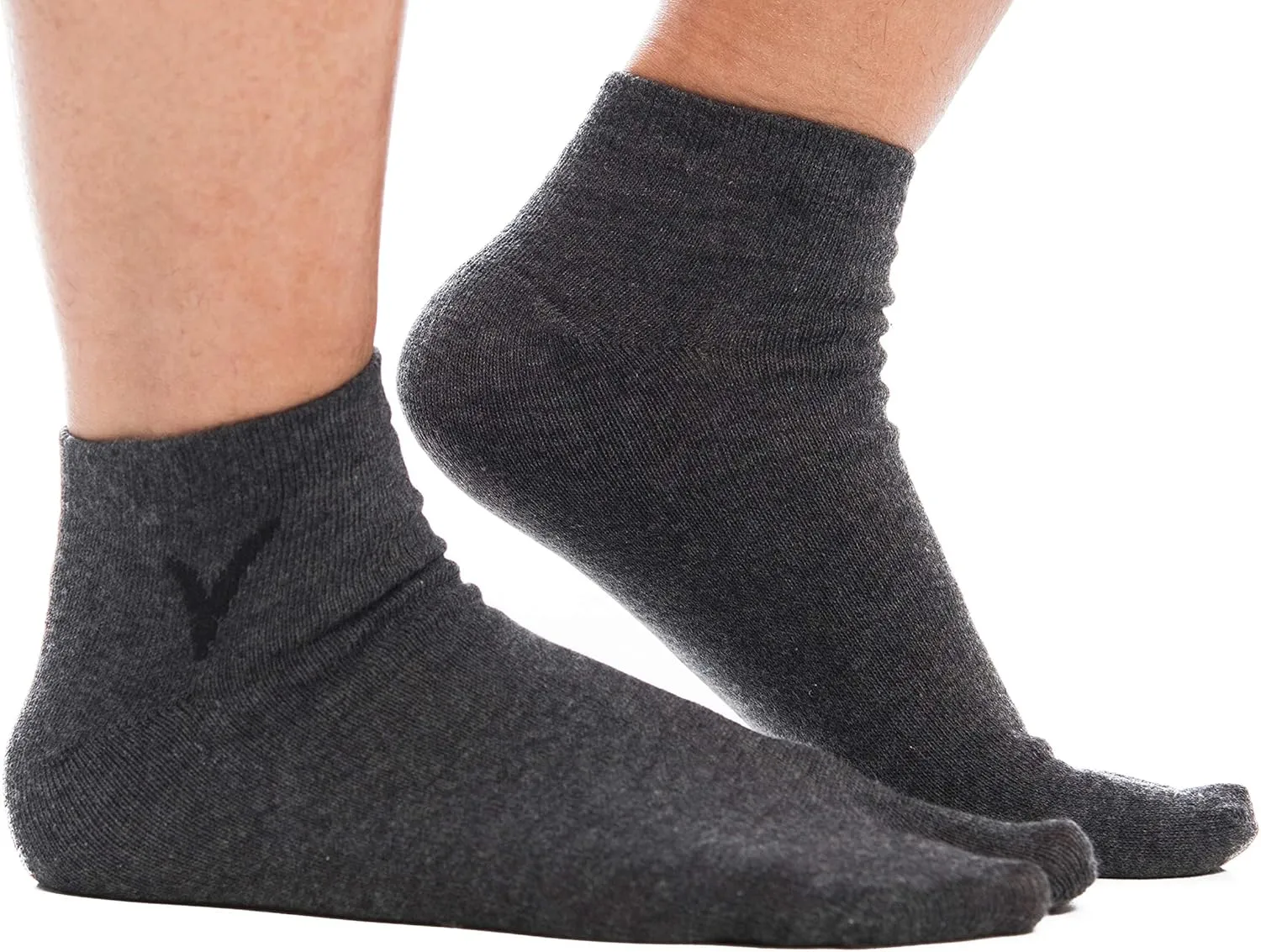 V-Toe Thick Flip-Flop Socks - Tabi Split Toe for Men & Women - Japanese Separated Cotton Socks