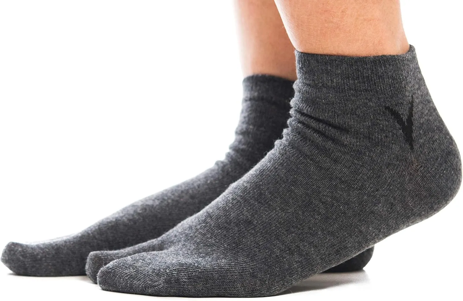 V-Toe Thick Flip-Flop Socks - Tabi Split Toe for Men & Women - Japanese Separated Cotton Socks