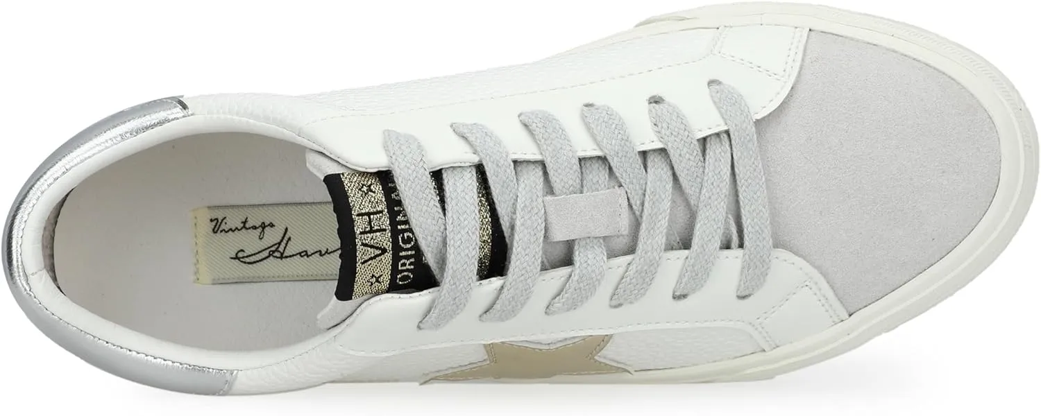 Vintage Havana Grande Women’s Fashion Sneakers | Star Tennis Shoes Womens | Low Top Slip On | Walking Comfortable Casual