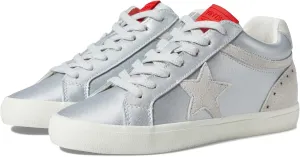 Vintage Havana Womens Bounce Metallic Glitter Lace Up Sneakers Shoes Casual - Pink, Silver, White