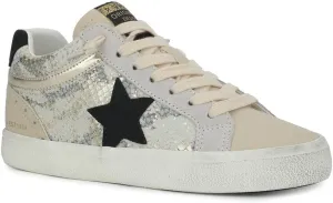 Vintage Havana Womens Bounce Metallic Glitter Lace Up Sneakers Shoes Casual - Pink, Silver, White