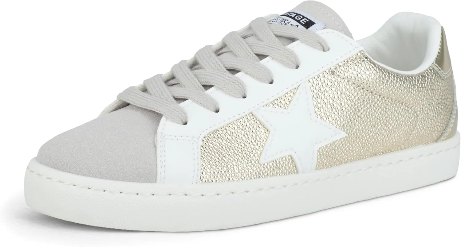 VINTAGE HAVANA Women’s Fashion Sneakers | Casual Lace up Low Top Tennis Shoes | Cute Trendy Dressy Sneakers