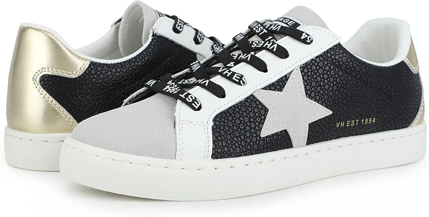 VINTAGE HAVANA Women’s Fashion Sneakers | Casual Lace up Low Top Tennis Shoes | Cute Trendy Dressy Sneakers