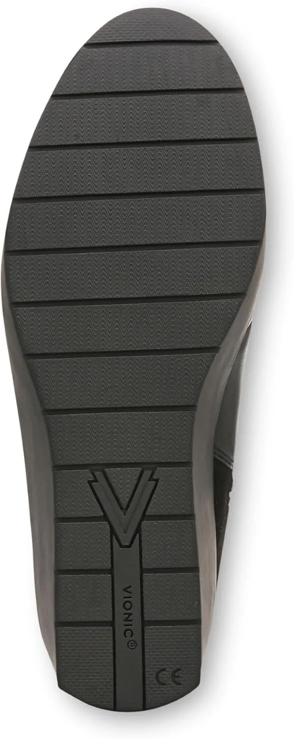 Vionic Women's Wedge Ankle Boots Skylar- Comfortable Bootoes& Supportive Walking Shoes with Built-in Arch Support