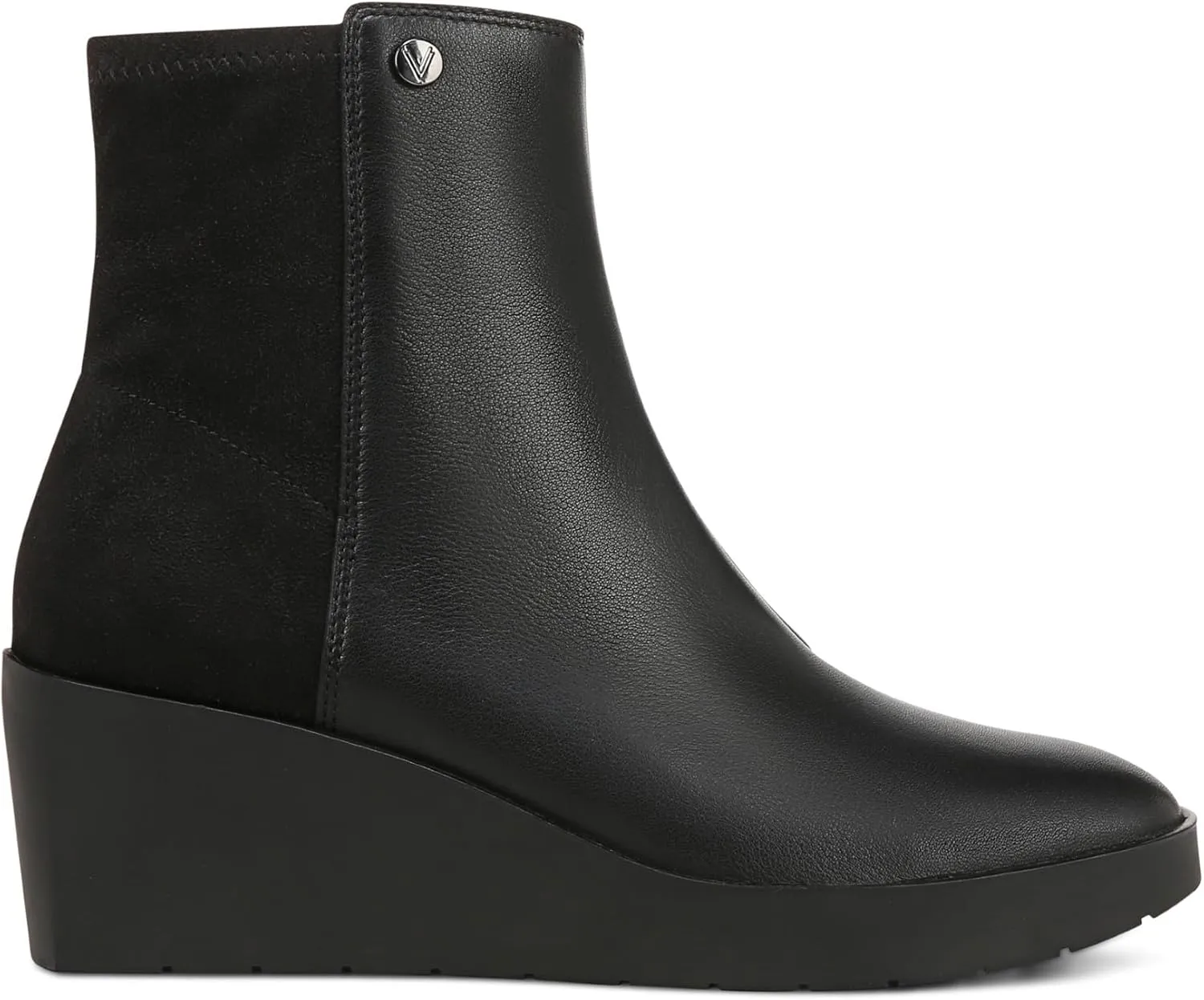 Vionic Women's Wedge Ankle Boots Skylar- Comfortable Bootoes& Supportive Walking Shoes with Built-in Arch Support