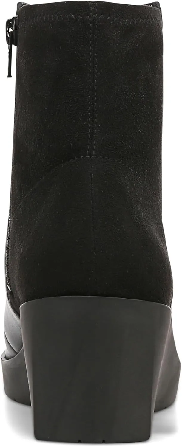 Vionic Women's Wedge Ankle Boots Skylar- Comfortable Bootoes& Supportive Walking Shoes with Built-in Arch Support