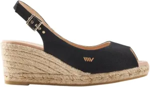 VISCATA Gavina Canvas Slingback Wedge with Ankle Strap Handmade 2 ½” Heel Women's Sandals with Breathable Organic Cotton Canvas and 100% Natural Jute Midsole for all Casual Occasions
