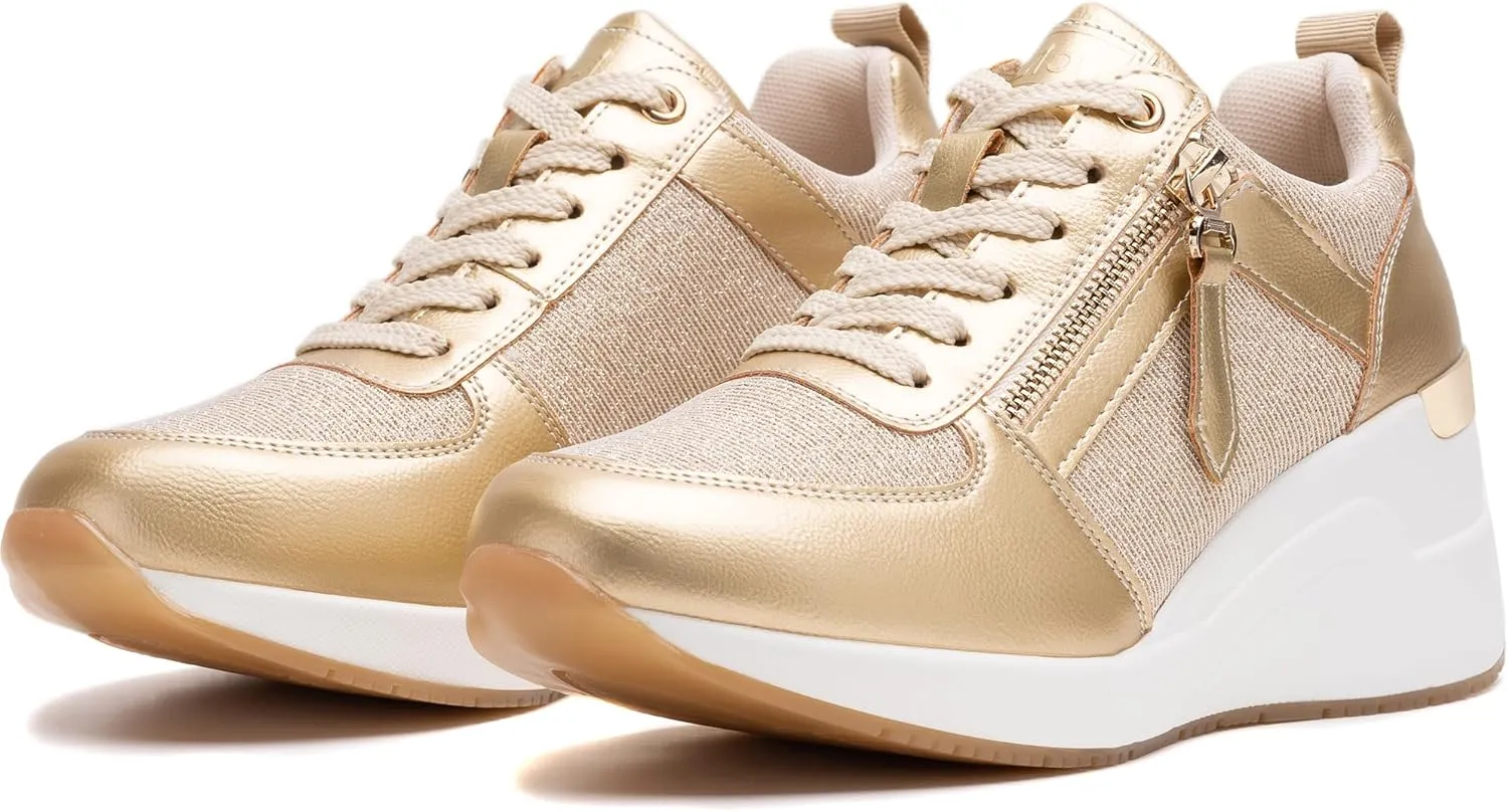 Viscozzy High Heel Wedge Sneakers for Women