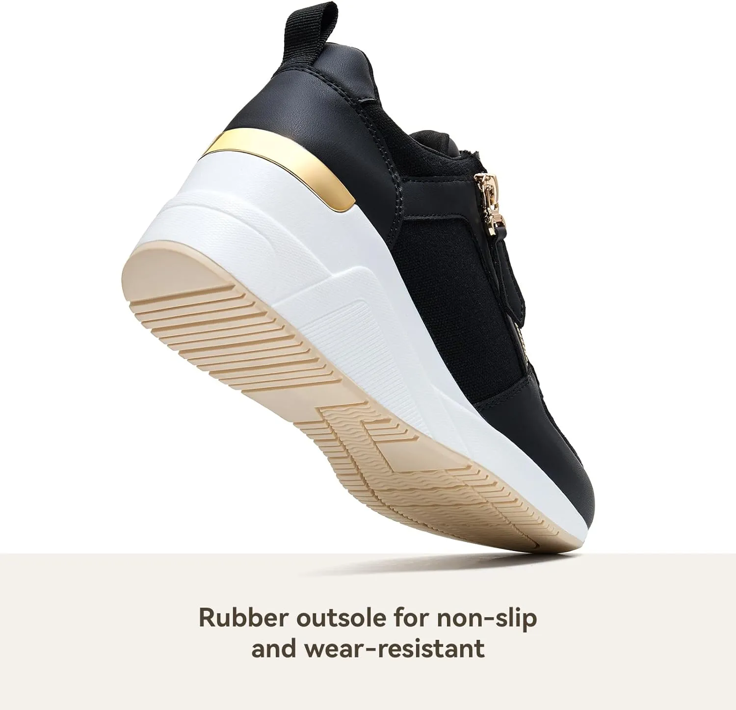 Viscozzy High Heel Wedge Sneakers for Women