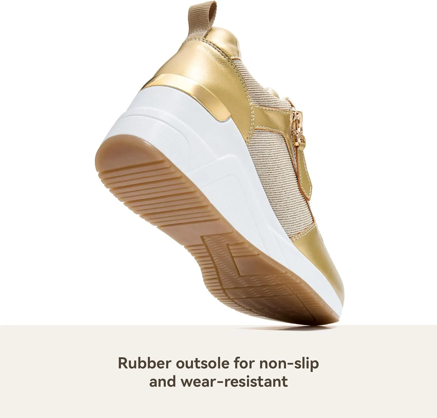 Viscozzy High Heel Wedge Sneakers for Women