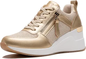 Viscozzy High Heel Wedge Sneakers for Women