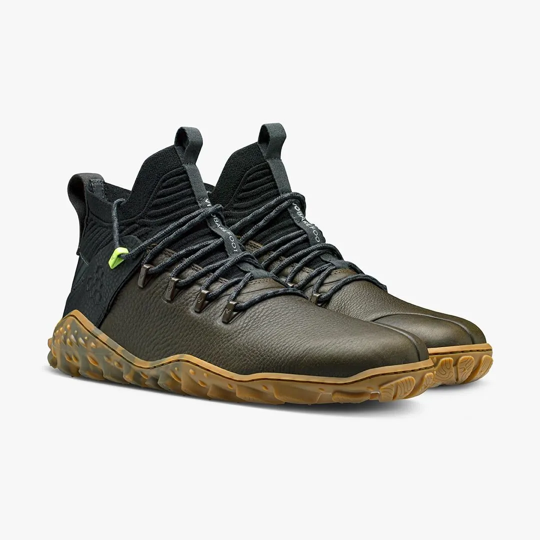 Vivobarefoot Magna Forest ESG, Womens Leather and Wool Hiking Trainers with Barefoot Sole