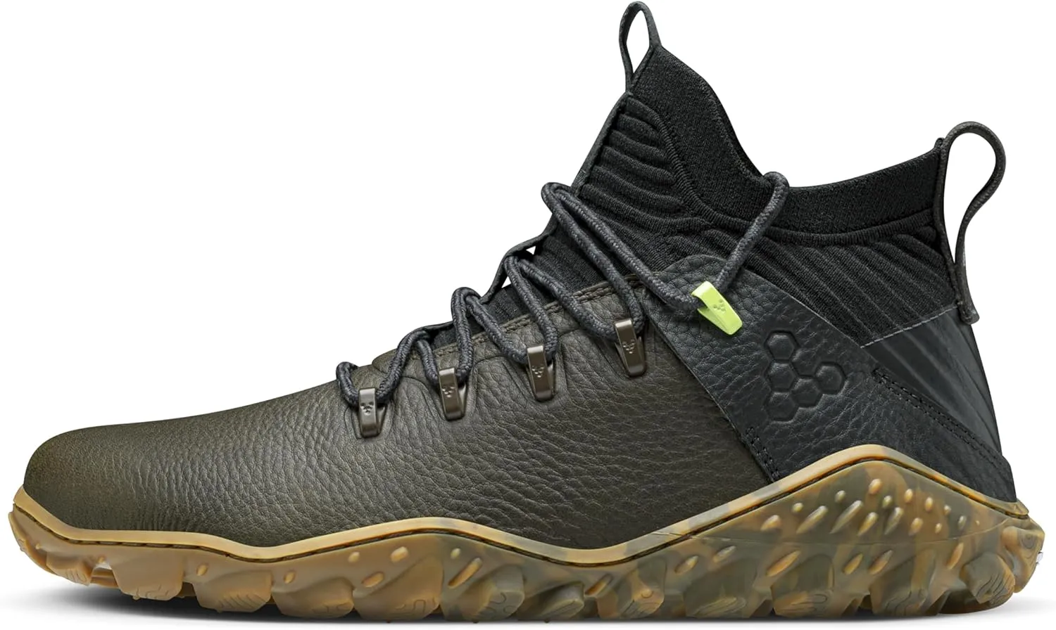 Vivobarefoot Magna Forest ESG, Womens Leather and Wool Hiking Trainers with Barefoot Sole