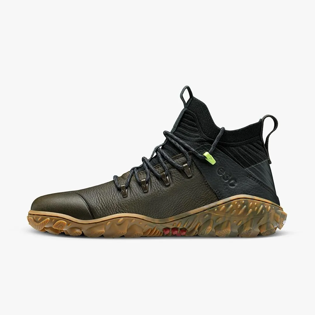 Vivobarefoot Magna Forest ESG, Womens Leather and Wool Hiking Trainers with Barefoot Sole