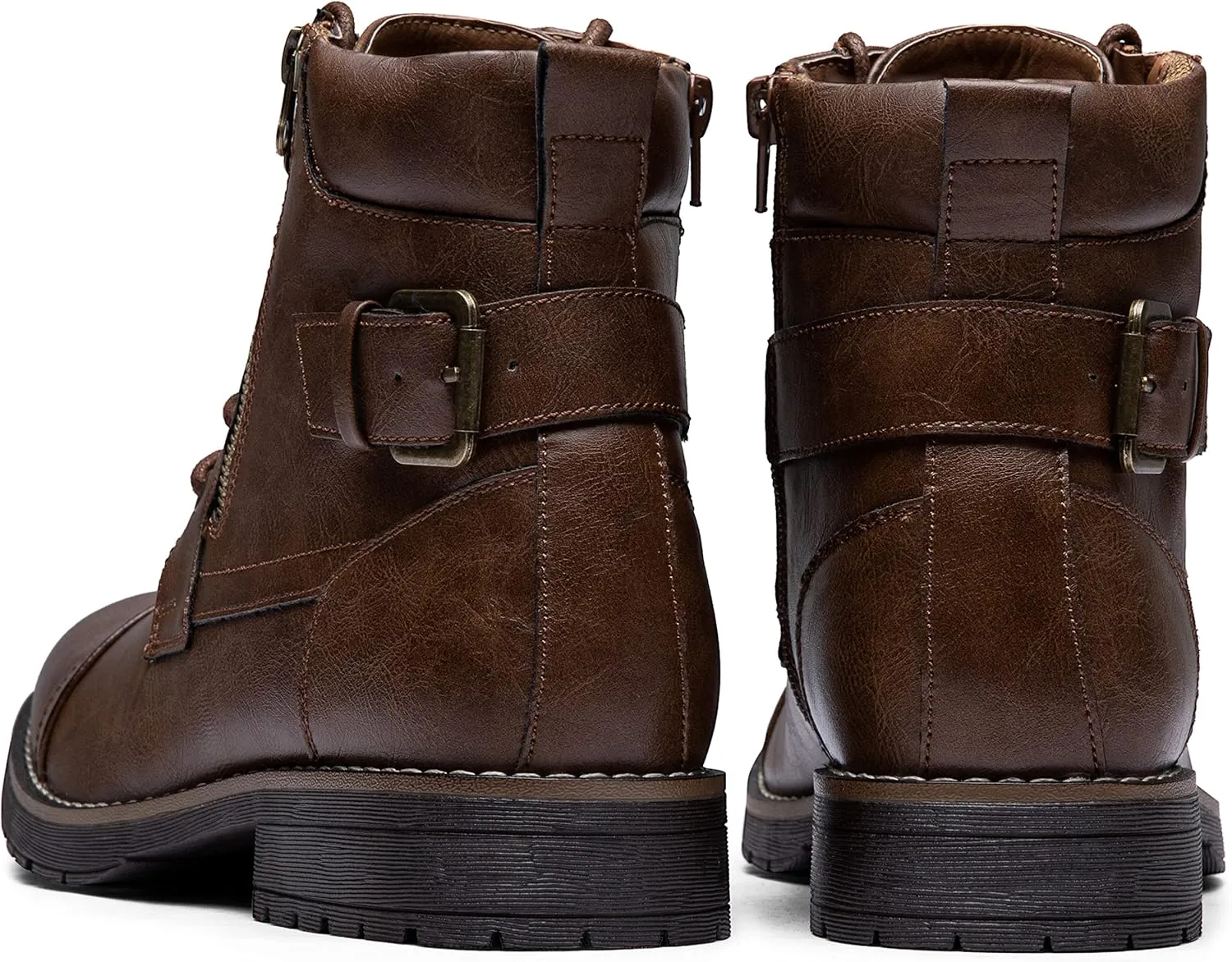 Vostey Men's Boots Boots for Men Casual Boots Motorcycle Combat Ankle Dress Boots Mens