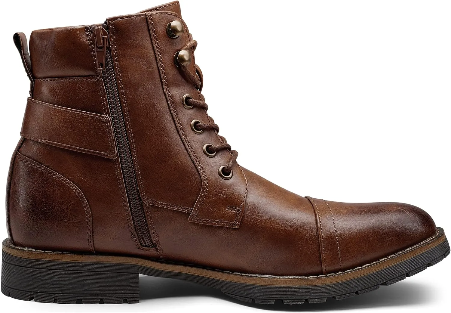 Vostey Men's Boots Boots for Men Casual Boots Motorcycle Combat Ankle Dress Boots Mens