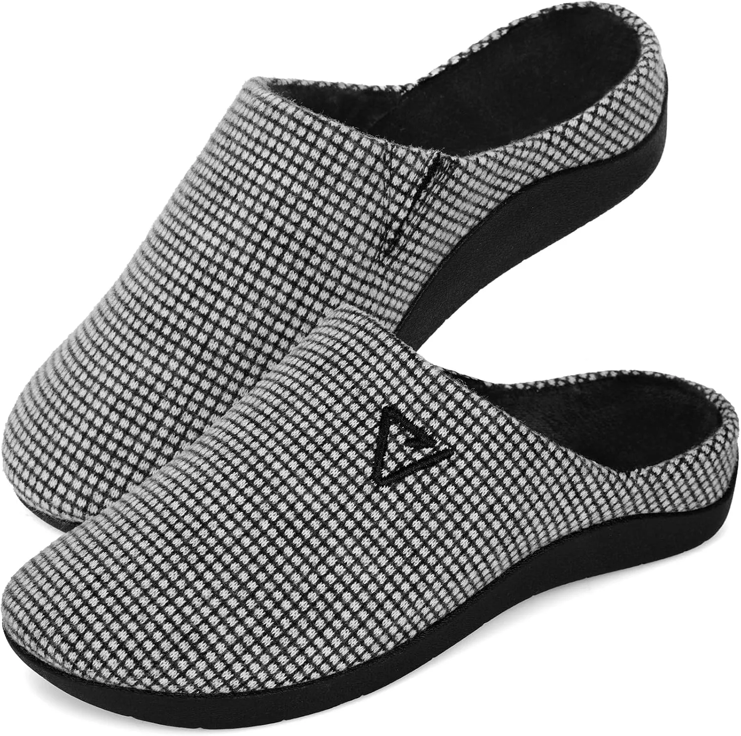 V.Step Orthotic Slippers with Arch Support, Orthopedic House Slipper for Men Women Plantar Fasciitis Flat Foot Upgrade, Grey