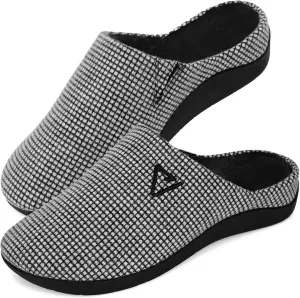 V.Step Orthotic Slippers with Arch Support, Orthopedic House Slipper for Men Women Plantar Fasciitis Flat Foot Upgrade, Grey