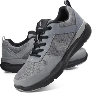 Walking Shoes for Men with Arch Support - Orthopedic Comfortable Sneakers for Plantar Fasciitis - Breathable Non Slip Shoes for Flat Feet & Pain Relief