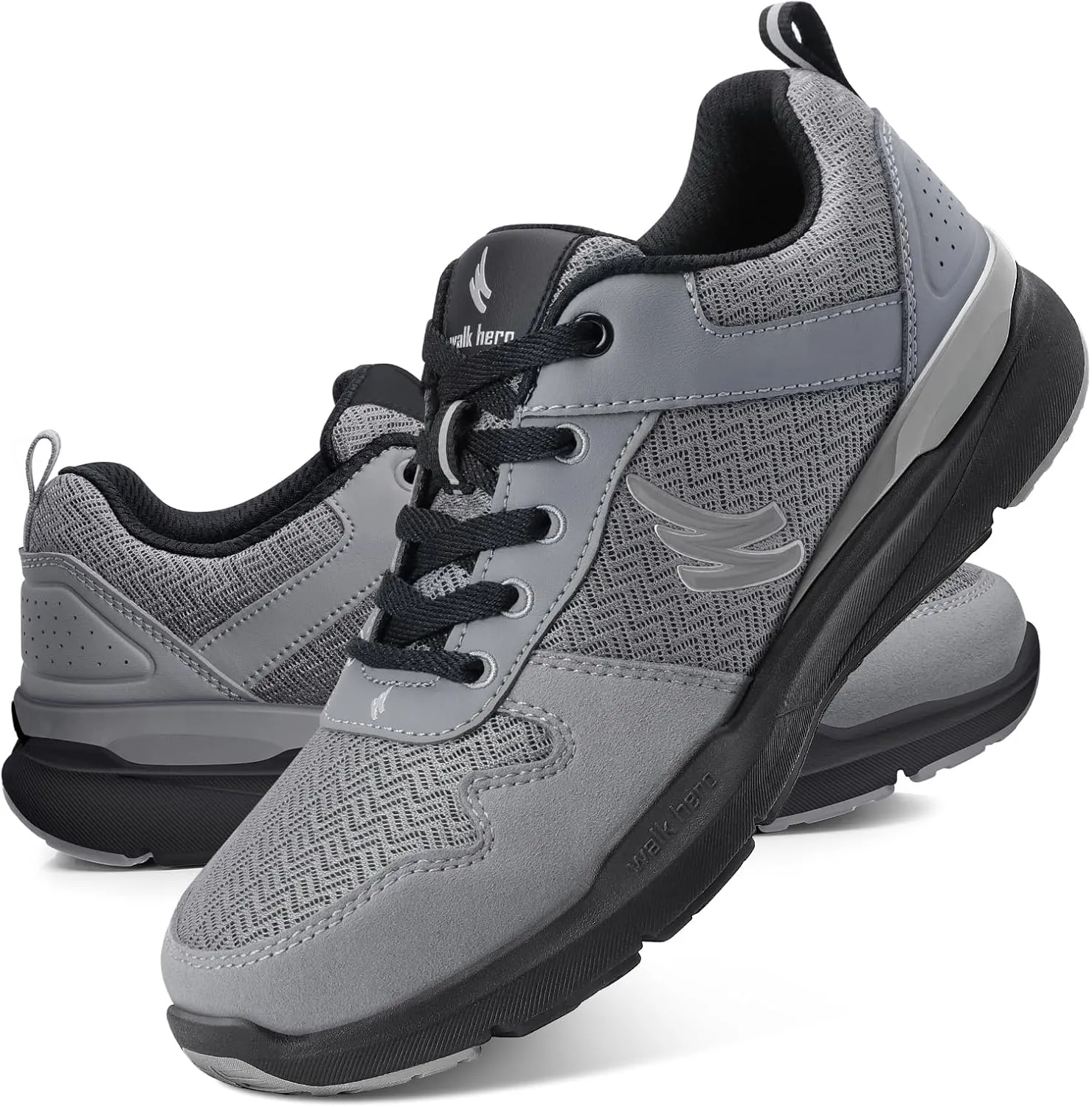 Walking Shoes for Men with Arch Support - Orthopedic Comfortable Sneakers for Plantar Fasciitis - Breathable Non Slip Shoes for Flat Feet & Pain Relief