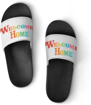 Wally-Darling Merch Shower Slippers Pvc Quick Drying Non Slip Travel-Friendly Shoes Sandal 43 (265mm) Black-style
