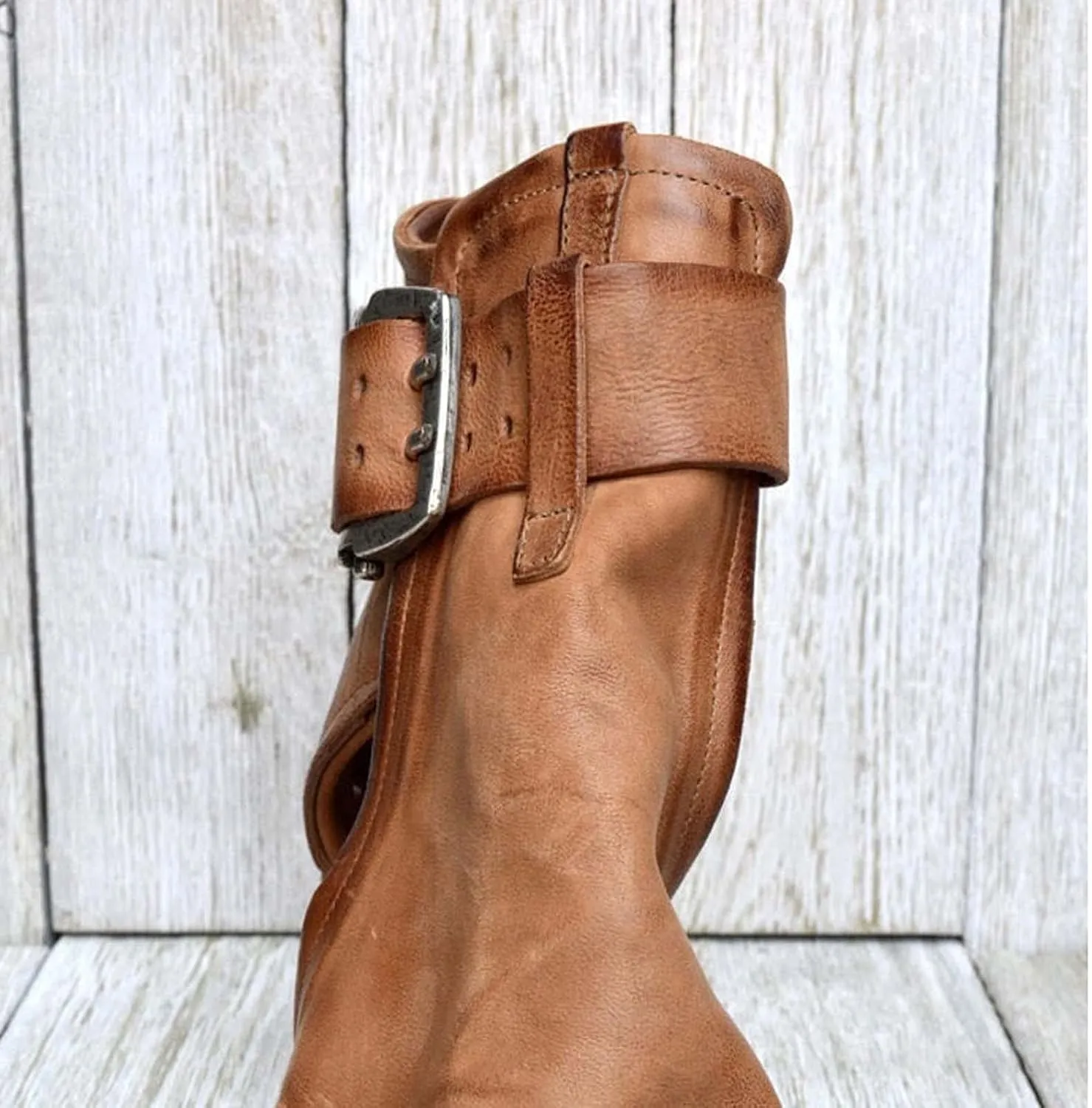 Wedge Sandals for Women Open Toe Buckle Strap Ankle Boots Vintage Hollow Out Platform Sandals Summer Casual Shoes