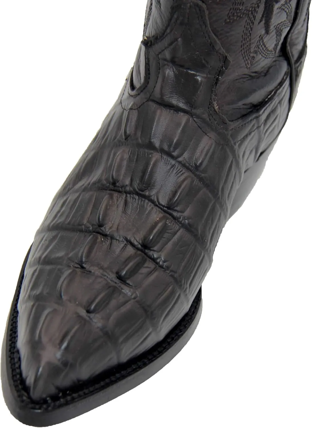 Western Shops Mens Leather Crocodile Alligator Print Western Cowboy Boots