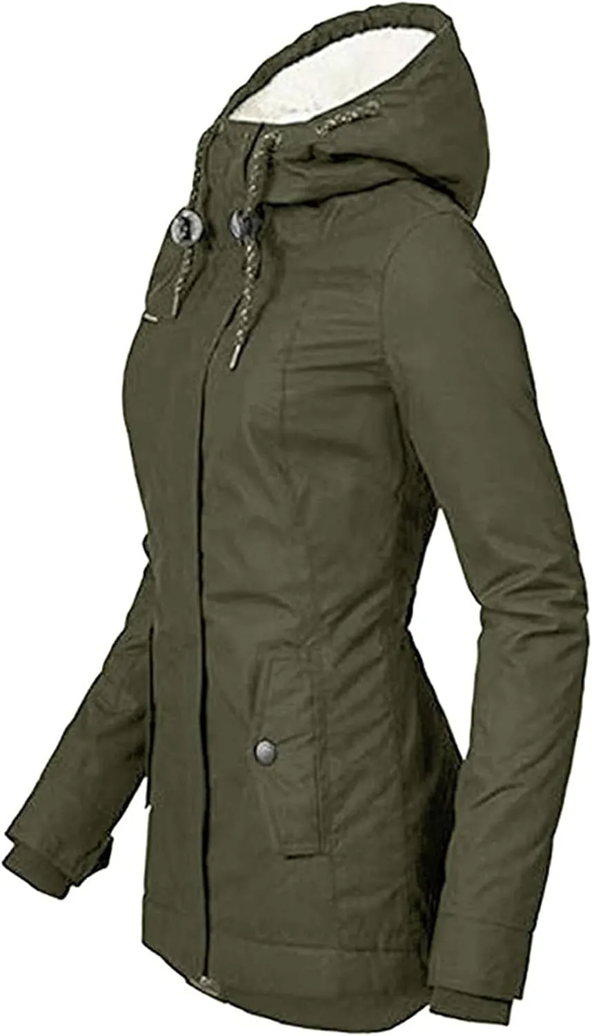 Winter Warm Coats 2024 Fashion Hooded Jacket Thick Padded Loose Fleece Outerwear Oversized Faux Fur Hooded Coats