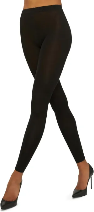 Wolford Cashmere Silk Tights Leggings for Women 250 Denier Opaque Matte Fair Silk Footless Comfortable Knitted-in Waistband