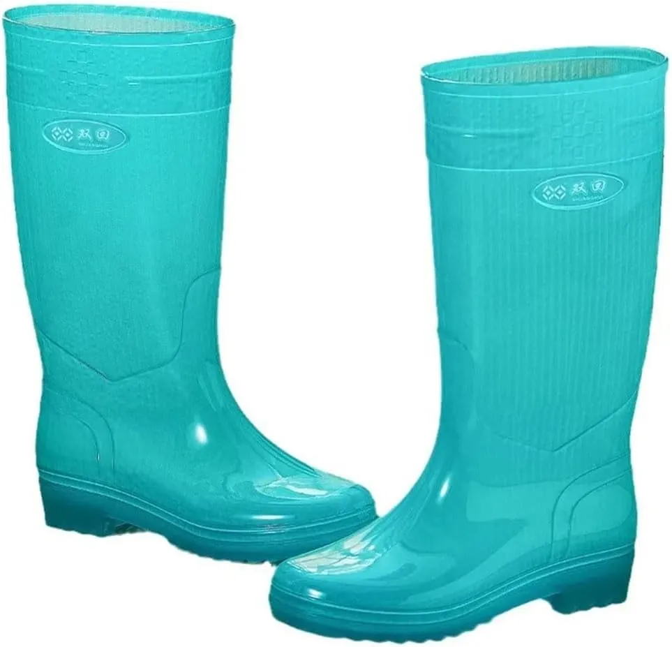 Women Clear Rain Boots Waterproof Rainboots Non-Slip Outdoor Fishing Water Shoes Wellies Shoes