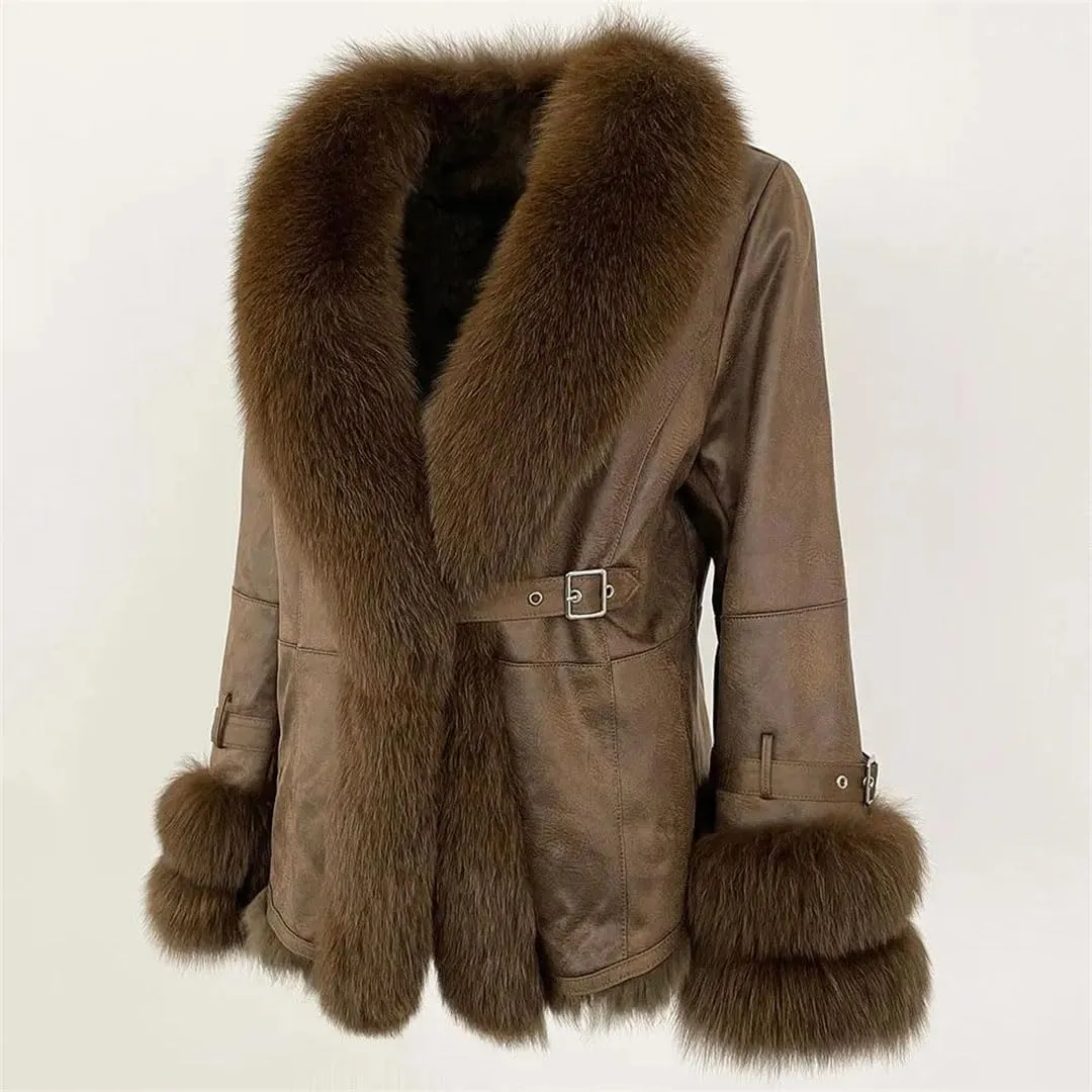 Women Fur Jacker Liner Fur Coat Fur Coat Thick Warm Outerwear