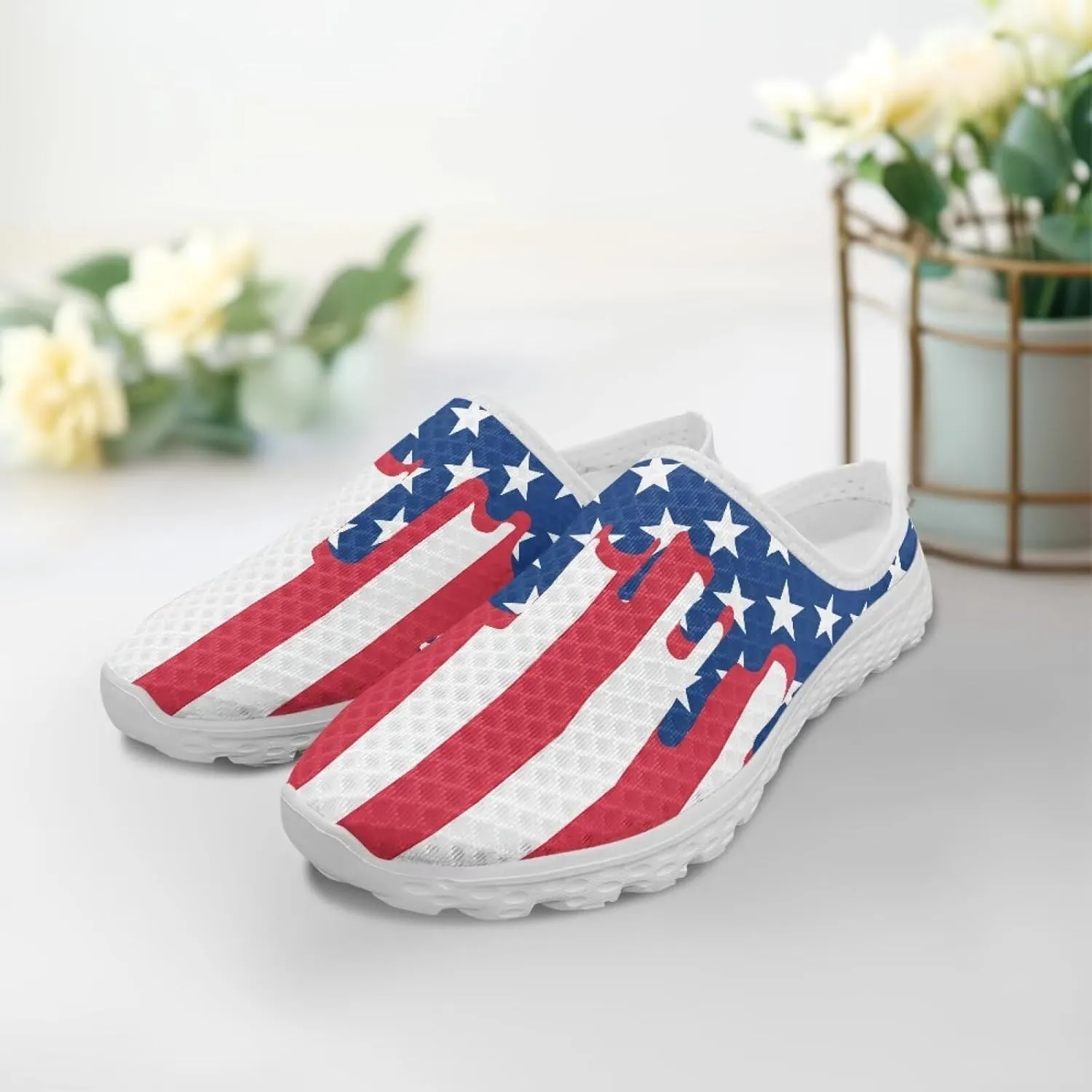 Women Half Sport Mesh Shoes - Lightweight Walking Sneakers with Soft Sole & Comfortable Insole for Daily Use