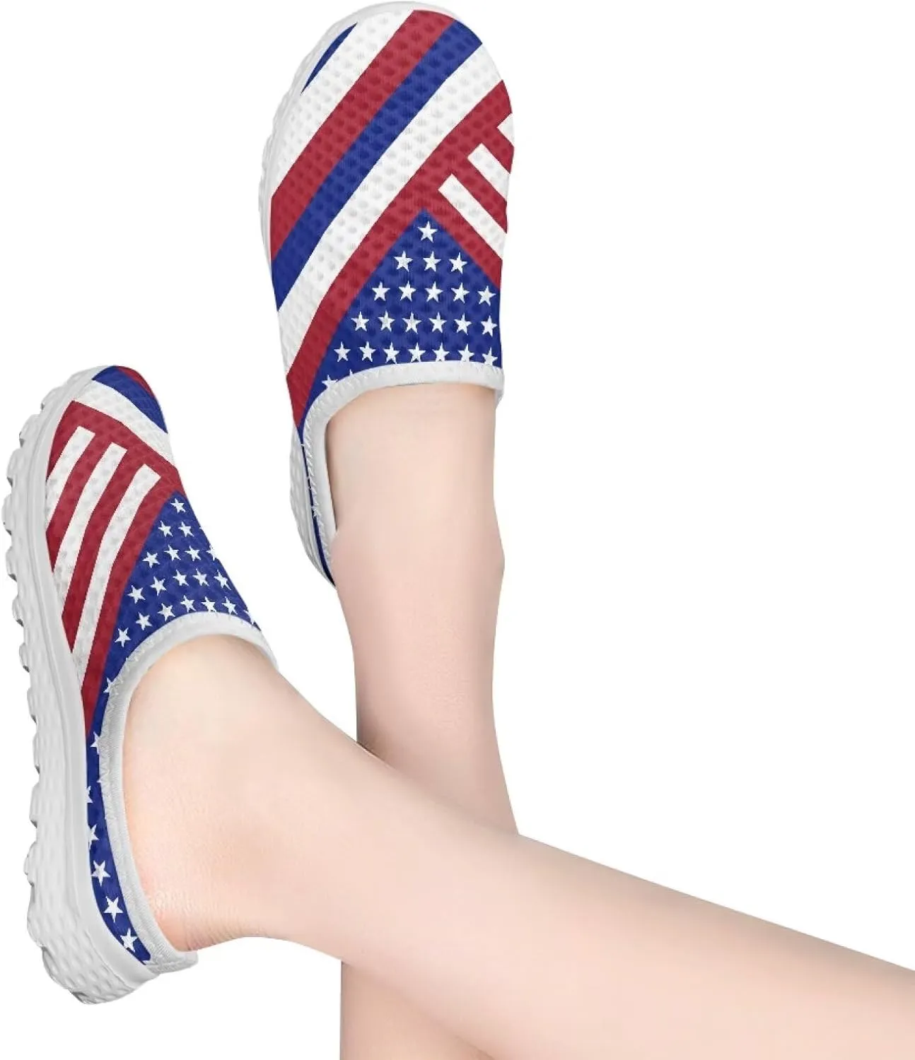 Women Half Sport Mesh Shoes - Lightweight Walking Sneakers with Soft Sole & Comfortable Insole for Daily Use