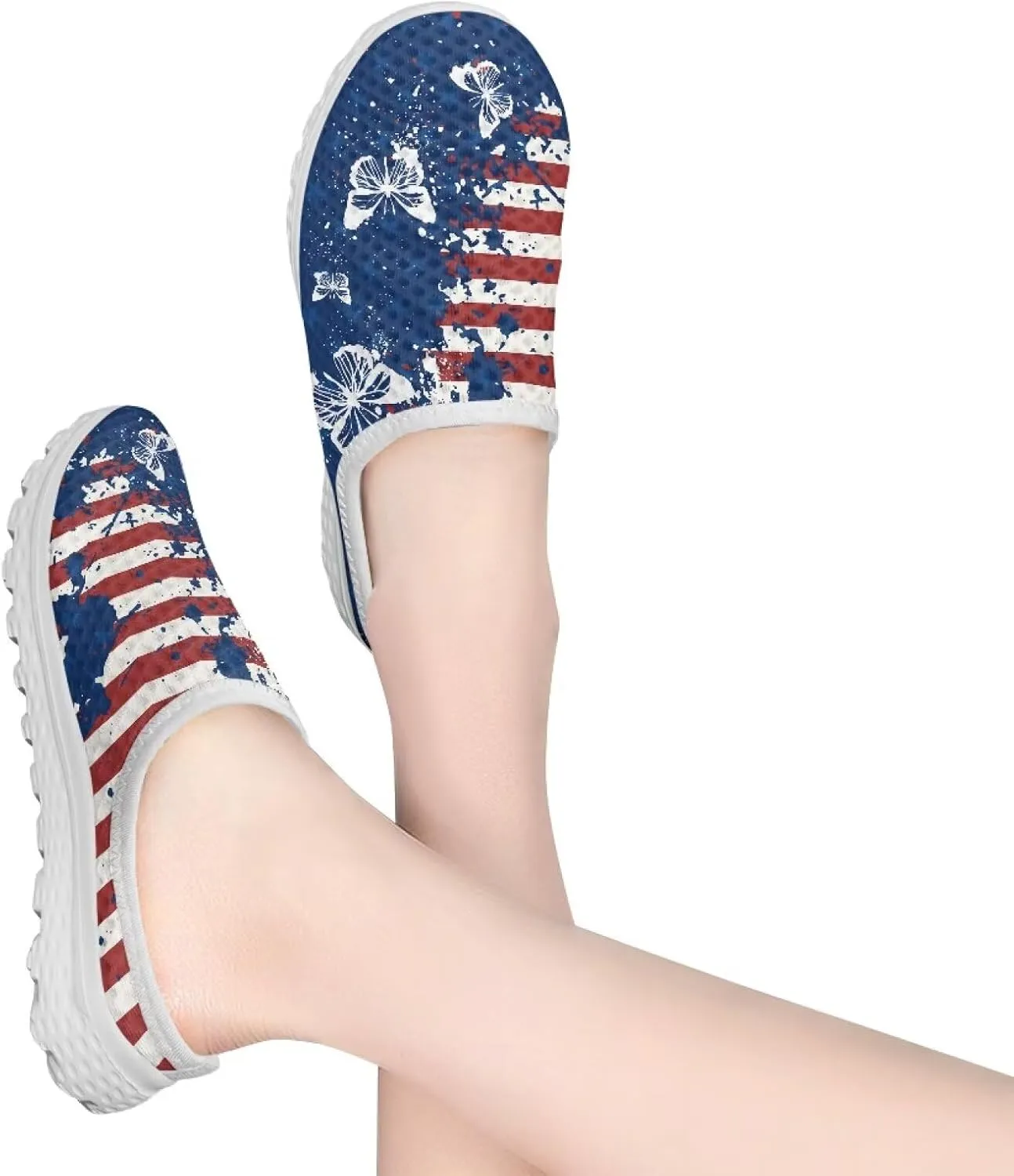 Women Half Sport Mesh Shoes - Lightweight Walking Sneakers with Soft Sole & Comfortable Insole for Daily Use