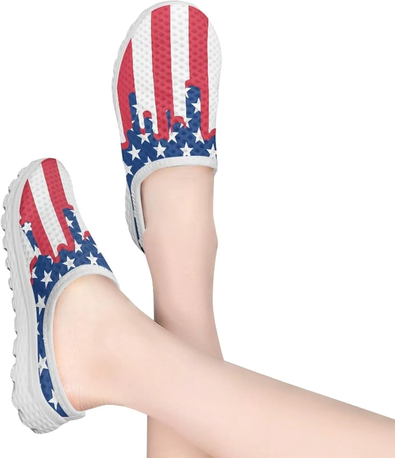 Women Half Sport Mesh Shoes - Lightweight Walking Sneakers with Soft Sole & Comfortable Insole for Daily Use