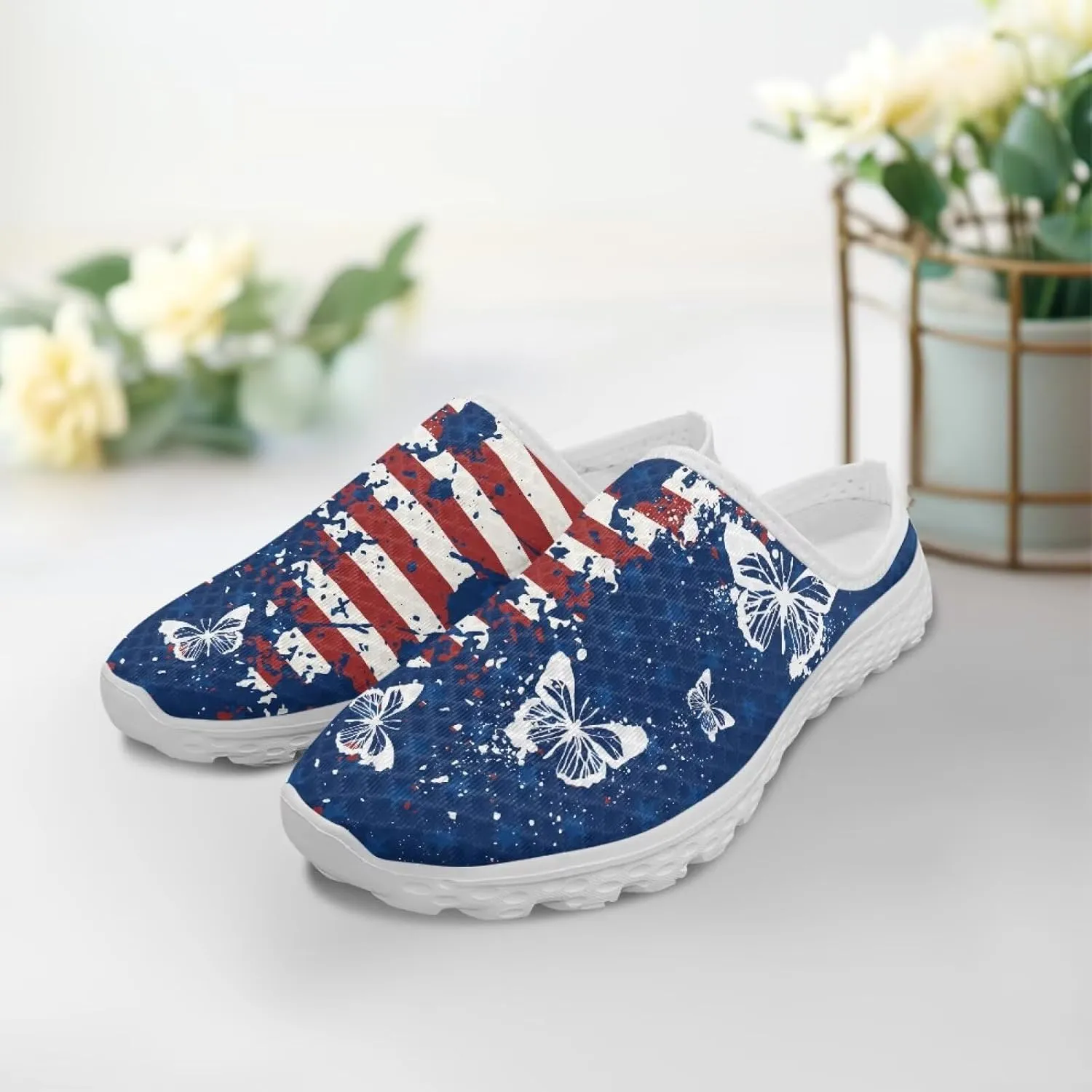 Women Half Sport Mesh Shoes - Lightweight Walking Sneakers with Soft Sole & Comfortable Insole for Daily Use