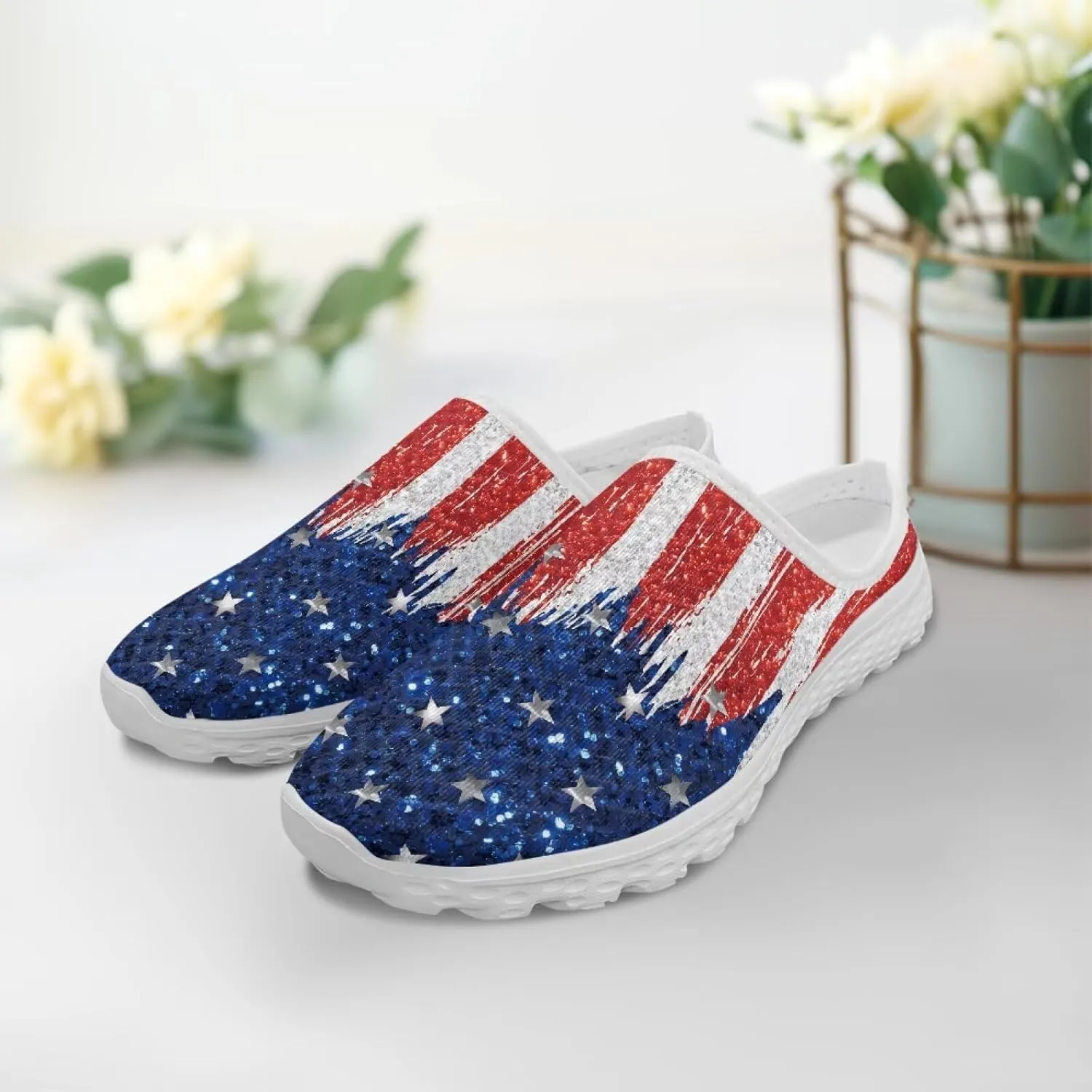 Women Half Sport Mesh Shoes - Lightweight Walking Sneakers with Soft Sole & Comfortable Insole for Daily Use