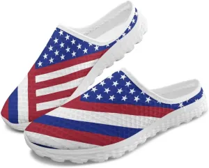 Women Half Sport Mesh Shoes - Lightweight Walking Sneakers with Soft Sole & Comfortable Insole for Daily Use