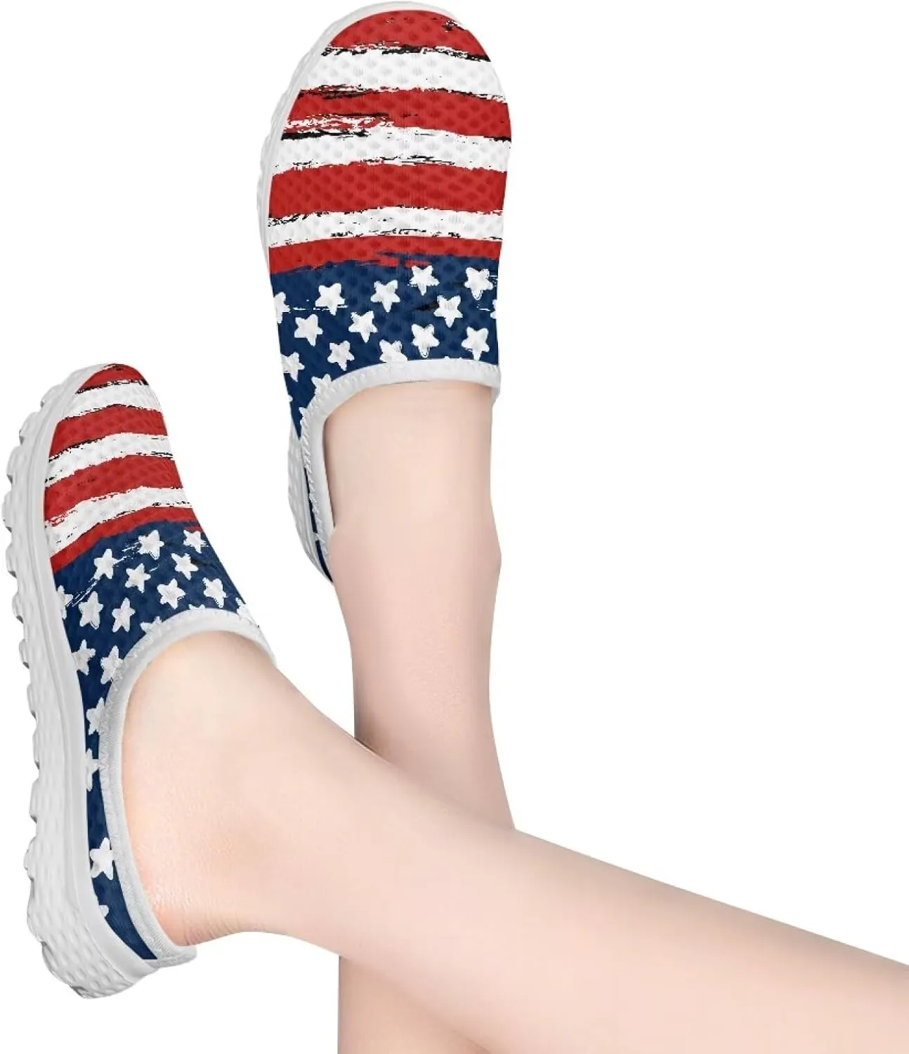 Women Half Sport Mesh Shoes - Lightweight Walking Sneakers with Soft Sole & Comfortable Insole for Daily Use