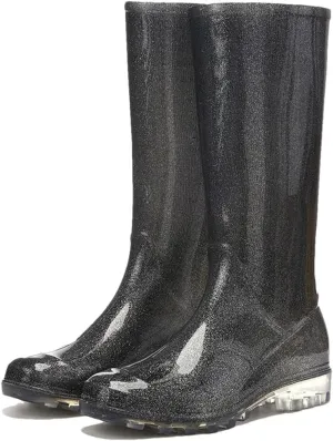 Women High Tube Rain Boots Camping Beach Garden Water Shoes