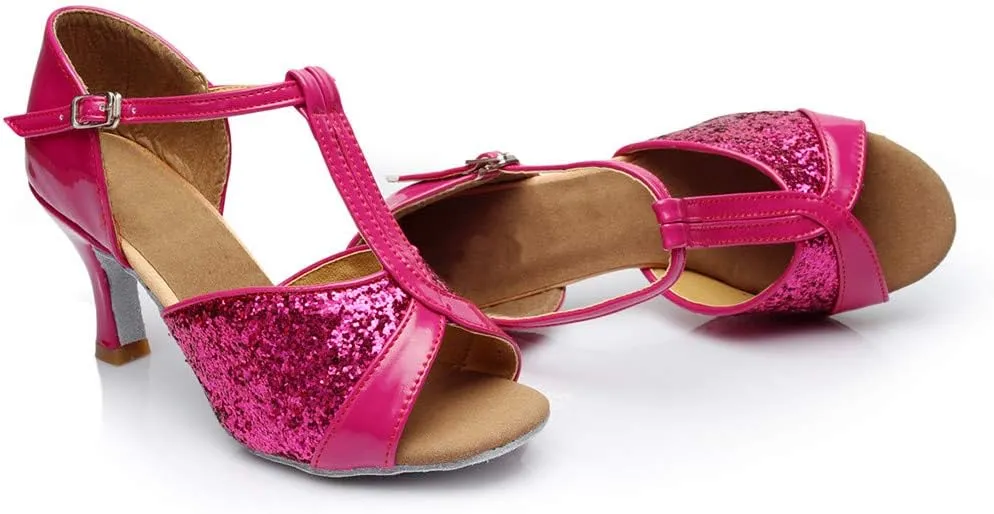 Women Open Toe Heeled Sandals Chunky Block Heel Strappy Ankle Strap Comfortable Shoes